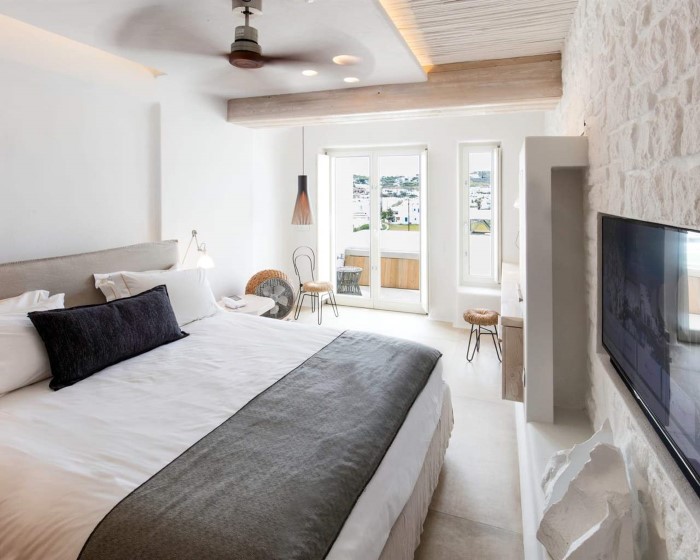 Kove Hotel & Spa Mykonos, Ornos, Grčka — Room Deluxe With Outdoor Jacuzzi Land View