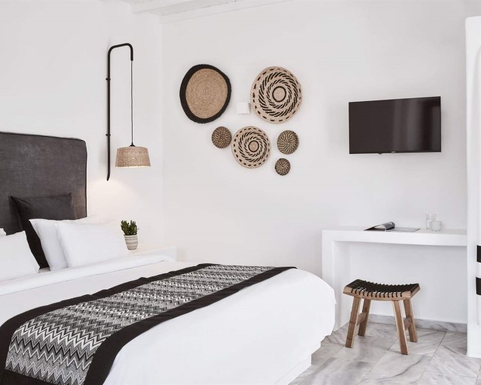 Mr&Mrs White Mykonos, Psaru, Grčka — Double Room Surrounding View