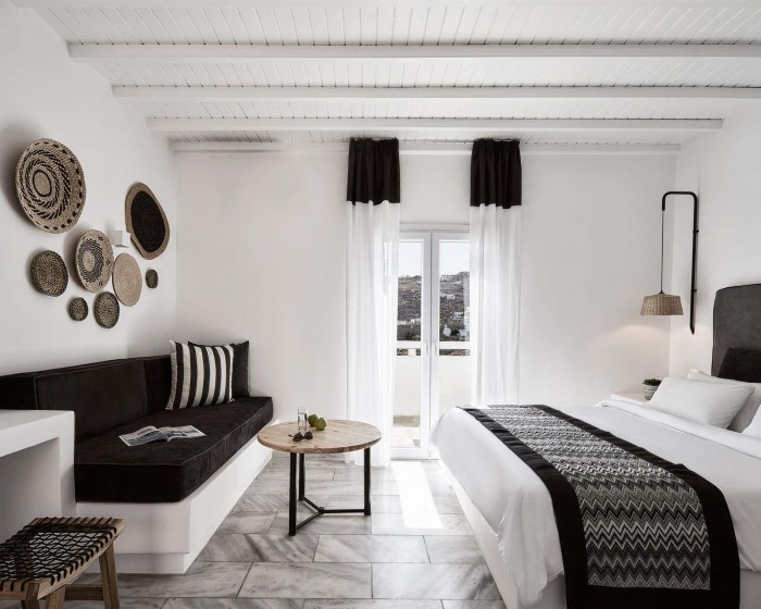 Mr&Mrs White Mykonos, Psaru, Grčka — Junior Suite Mountain View