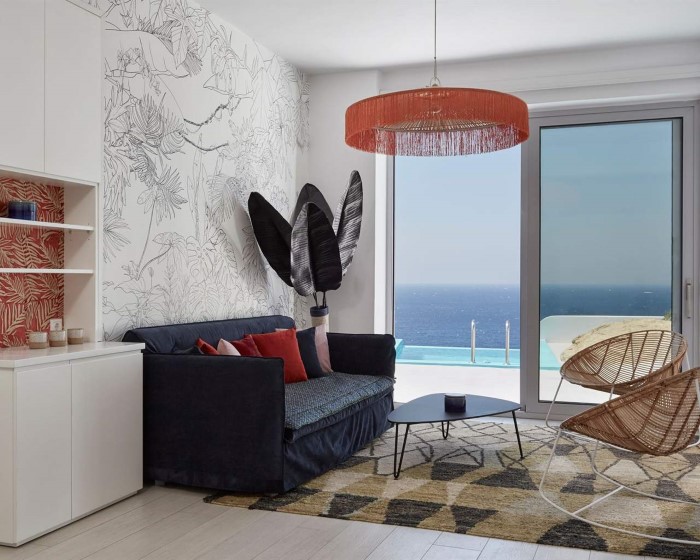 Kouros Hotel & Suites, Tagoo, Grčka — Suite Private Pool Signature Sea View