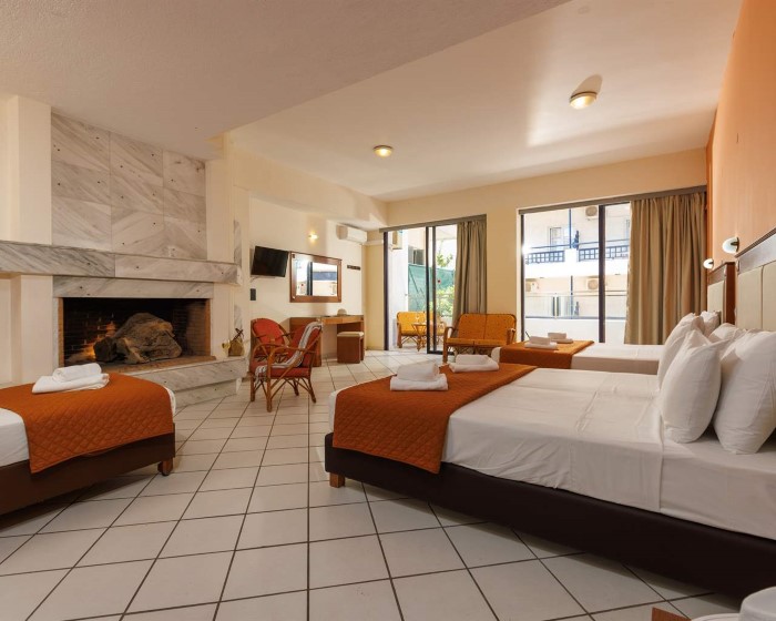 Agrabella Hotel, Hersonisos, Grčka — Quadruple Room Superior Family Plus/Open Plan Quadruple Room
