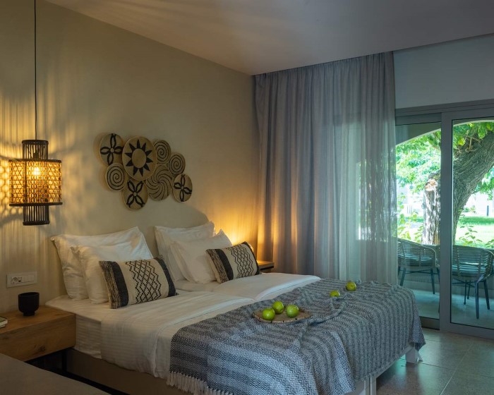 Eliros Mare Beachfront Poem Hotel, Georgiupolis, Grčka — Single Room Single Room Garden View