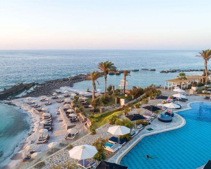 Minos Imperial Luxury Beach Resort Milatos, Milatos, Grčka — plaža