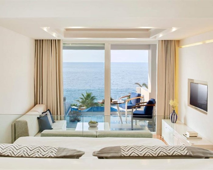 Minos Imperial Luxury Beach Resort Milatos, Milatos, Grčka — Suite Island/Premium Collection/ Sea View