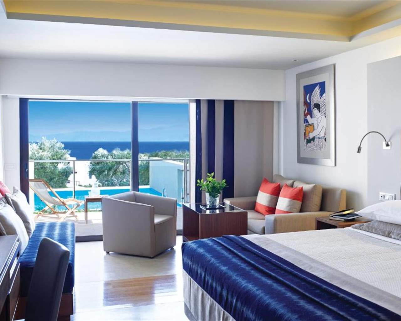 Porto Elounda Golf & Spa Resort, Elunda, Grčka — Room  Superior Individual Pool /Superior Wing Sea View