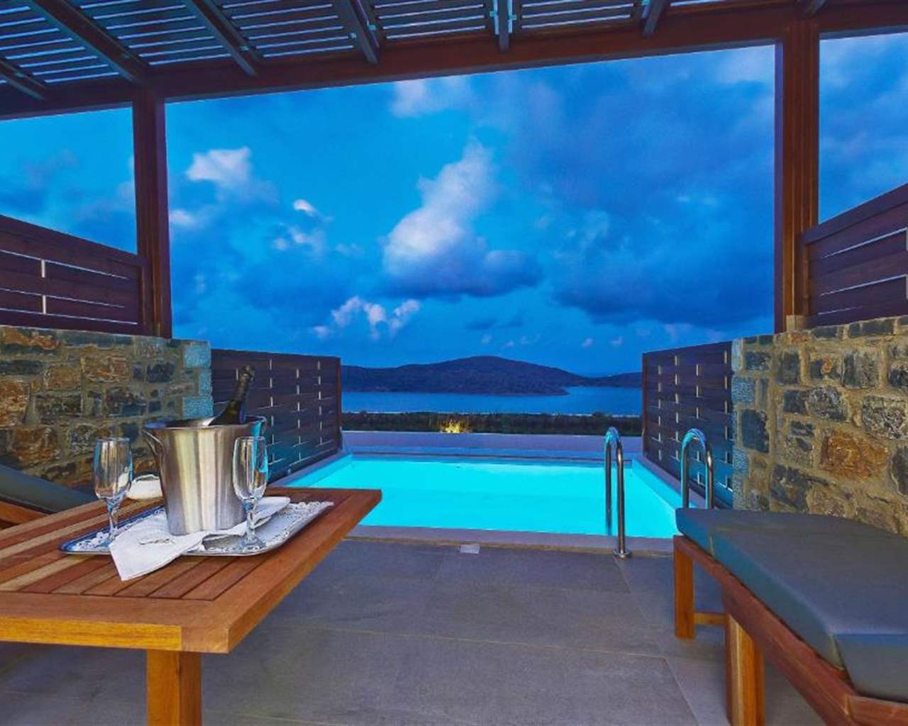 Royal Marmin Bay Boutique & Art Hotel Adults Only, Elunda, Grčka — Room  Deluxe Private Pool Sea View