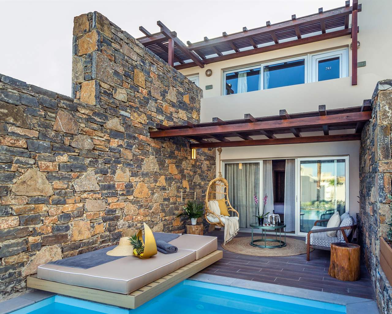 Zeus Eleva Mirabello Bay, Agios Nikolaos, Grčka — Junior Suite Bungalow Private Pool