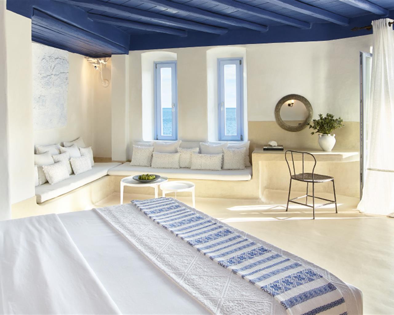 Mykonos Blu Grecotel Boutique Resort, Psaru, Grčka — Bungalow Suite Exclusive