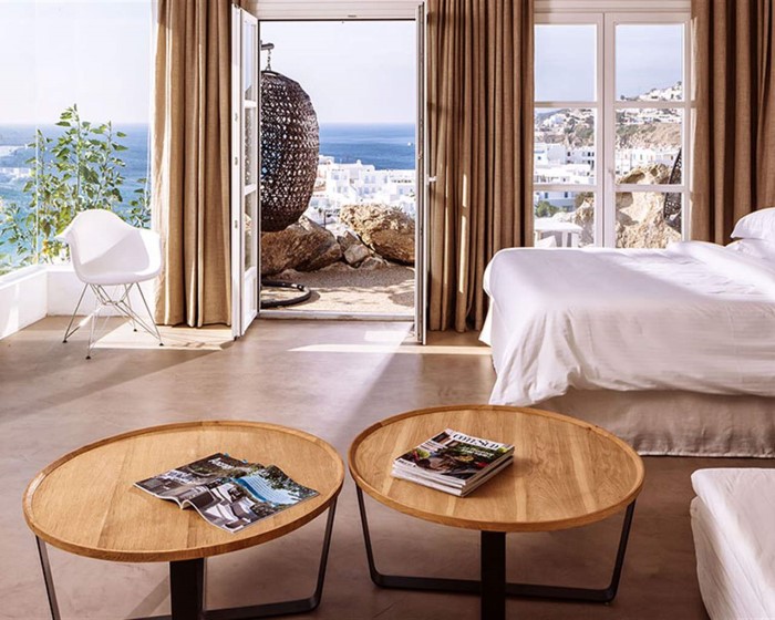 Myconian Ambassador Relais & Chateaux, Psaru, Grčka — Suite Passion with Private jacuzzi