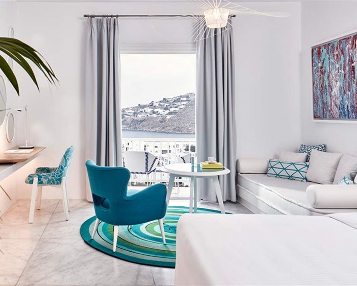 Myconian Ambassador Relais & Chateaux, Psaru, Grčka — Suite Thalassa Sea View