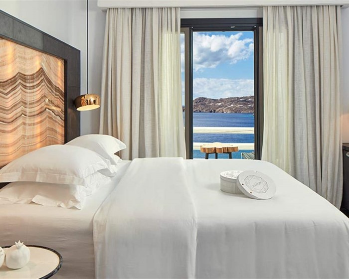 Myconian Avaton, A Member of Design Hotels, Elia, Grčka — Guestroom Pure with Private Pool Sea View