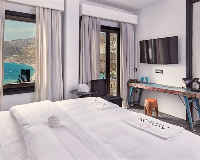 Myconian Avaton, A Member of Design Hotels, Elia, Grčka — Guestroom Temptation Sea View