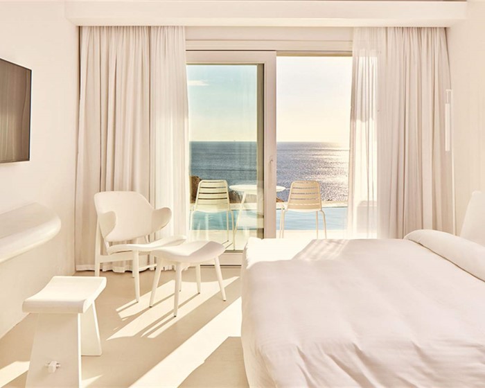 Myconian Imperial, Leading Hotels of the World, Elia, Grčka — Room  Premium with Private Pool Sea View