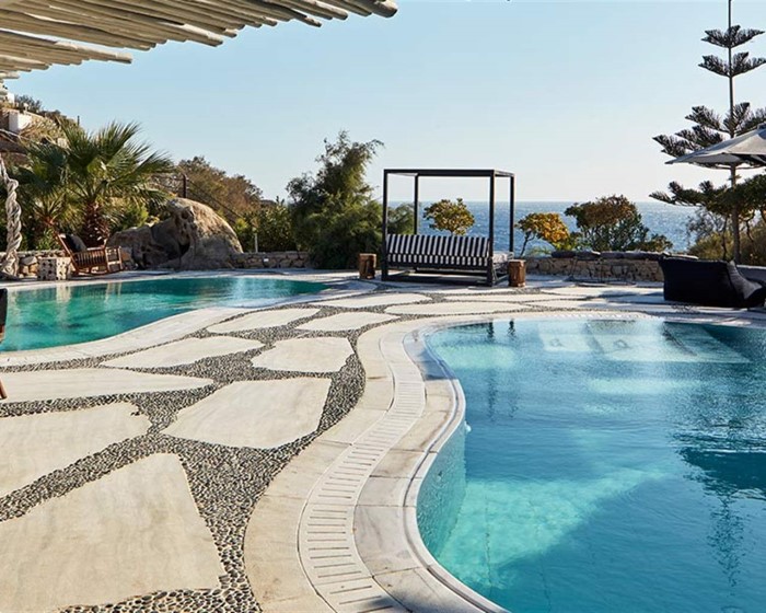 Myconian Imperial, Leading Hotels of the World, Elia, Grčka — Suite  Grand Executive with Private Pool Sea View