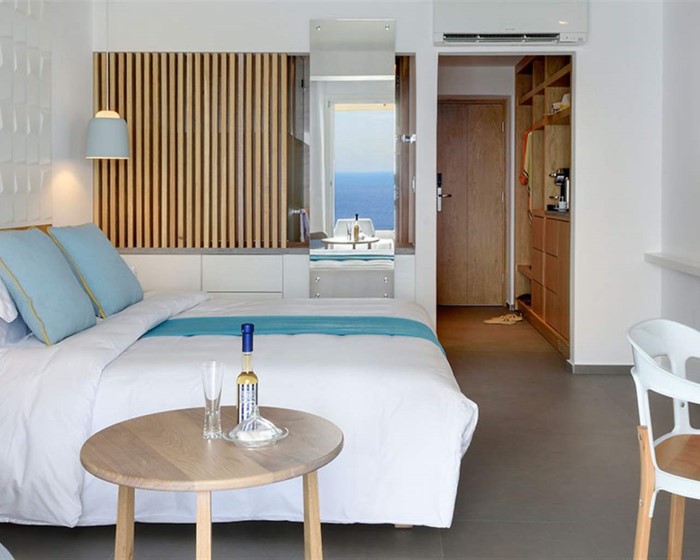 Myconian Korali Relais & Chateaux, Petinaros, Grčka — Double Room Superior AEON with Private Pool Sea View