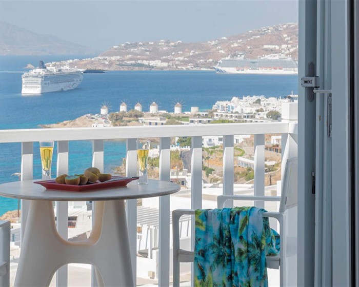 Myconian Korali Relais & Chateaux, Petinaros, Grčka — Junior Suite ONAR Side Sea View