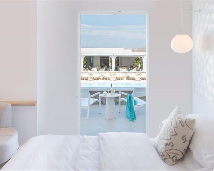 Myconian Kyma, a member of Design Hotels, Petinaros, Grčka — Junior Suite Deluxe Sunrise Side Sea View
