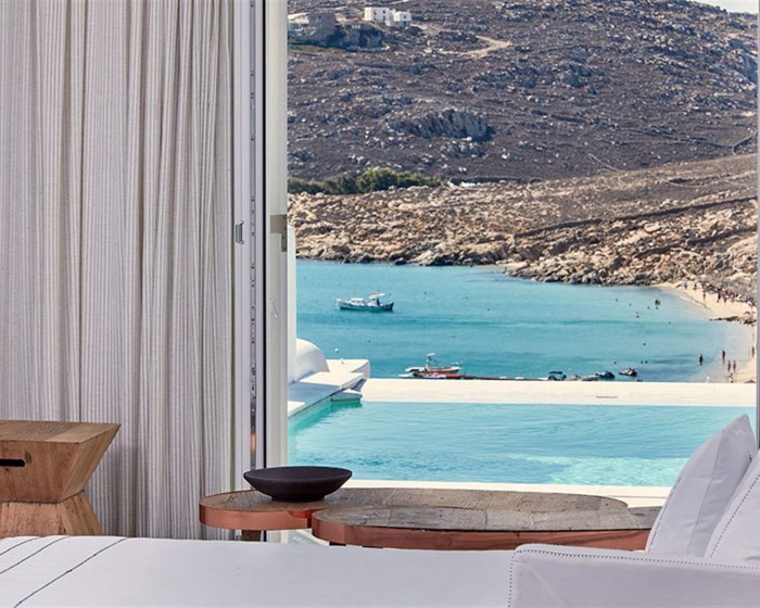 Royal Myconian Resort, Leading Hotels of the World, Elia, Grčka — Suite  Grand Executive Private Pool /Suites Suite Sea View