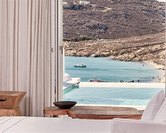 Royal Myconian Resort, Leading Hotels of the World, Elia, Grčka — Suite Royal Private Pool /Suites Suite Sea View