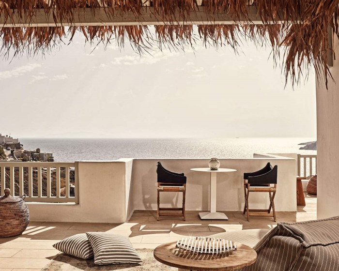 Myconian Villa Collection, Elia, Grčka — Suite Elegant Outdoor Jacuzzi Suite Sea View