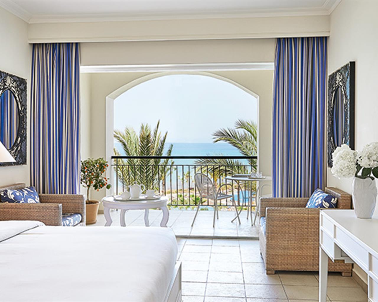 Grecotel La Riviera at Riviera Olympia Aqua Park, Lutra Kilinis, Grčka — Guestroom For Single Use Superior Sea View