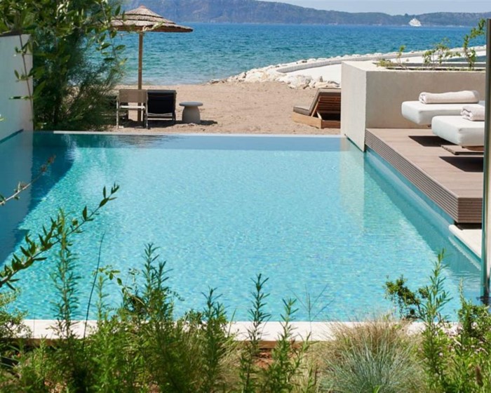 W Costa Navarino Adults Only, Costa Navarino, Pilos, Grčka — Guestroom For Single Use Deluxe Bay View, Partial Sea View