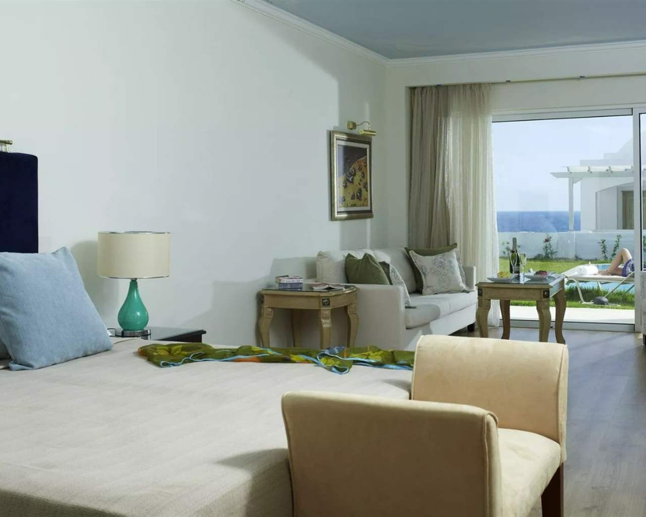 Atrium Prestige Thalasso Spa Resort & Villas, Rodos, Grčka — Junior Suite Deluxe Garden View