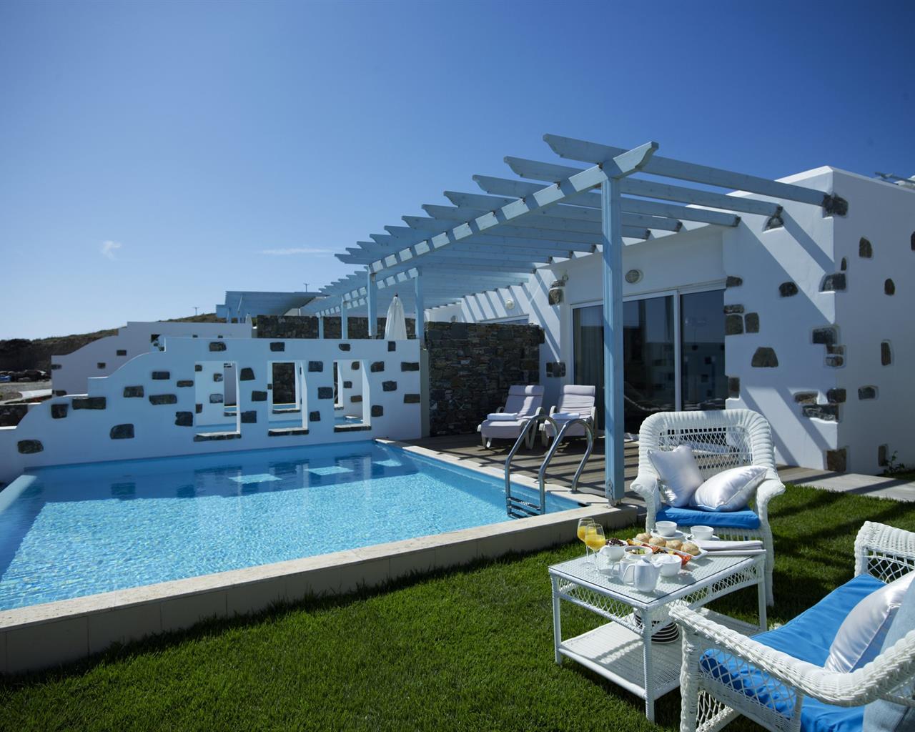 Atrium Prestige Thalasso Spa Resort & Villas, Rodos, Grčka — Junior Bungalow Suite Prestige/Private Pool Sea View