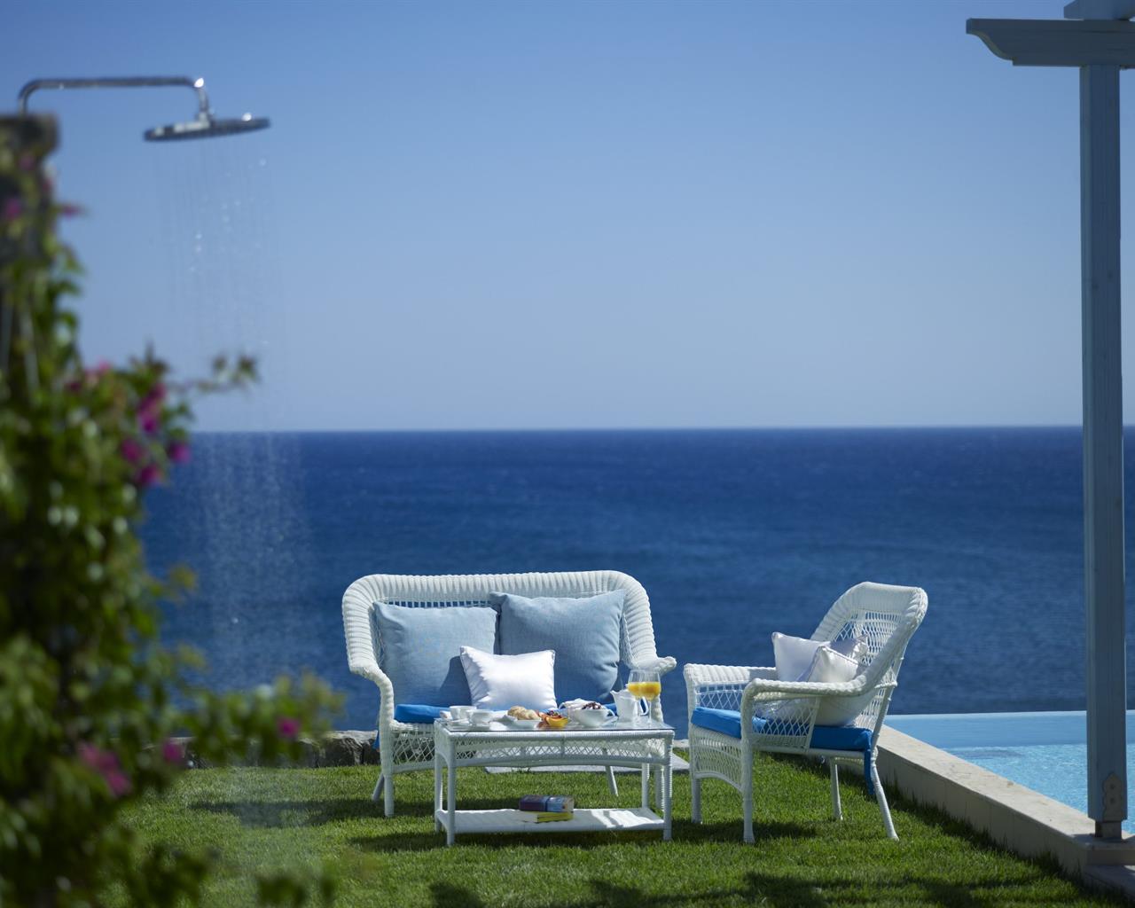 Atrium Prestige Thalasso Spa Resort & Villas, Rodos, Grčka — Family Suite Platinum Beach Front with Private Pool/Signature Collection Sea View