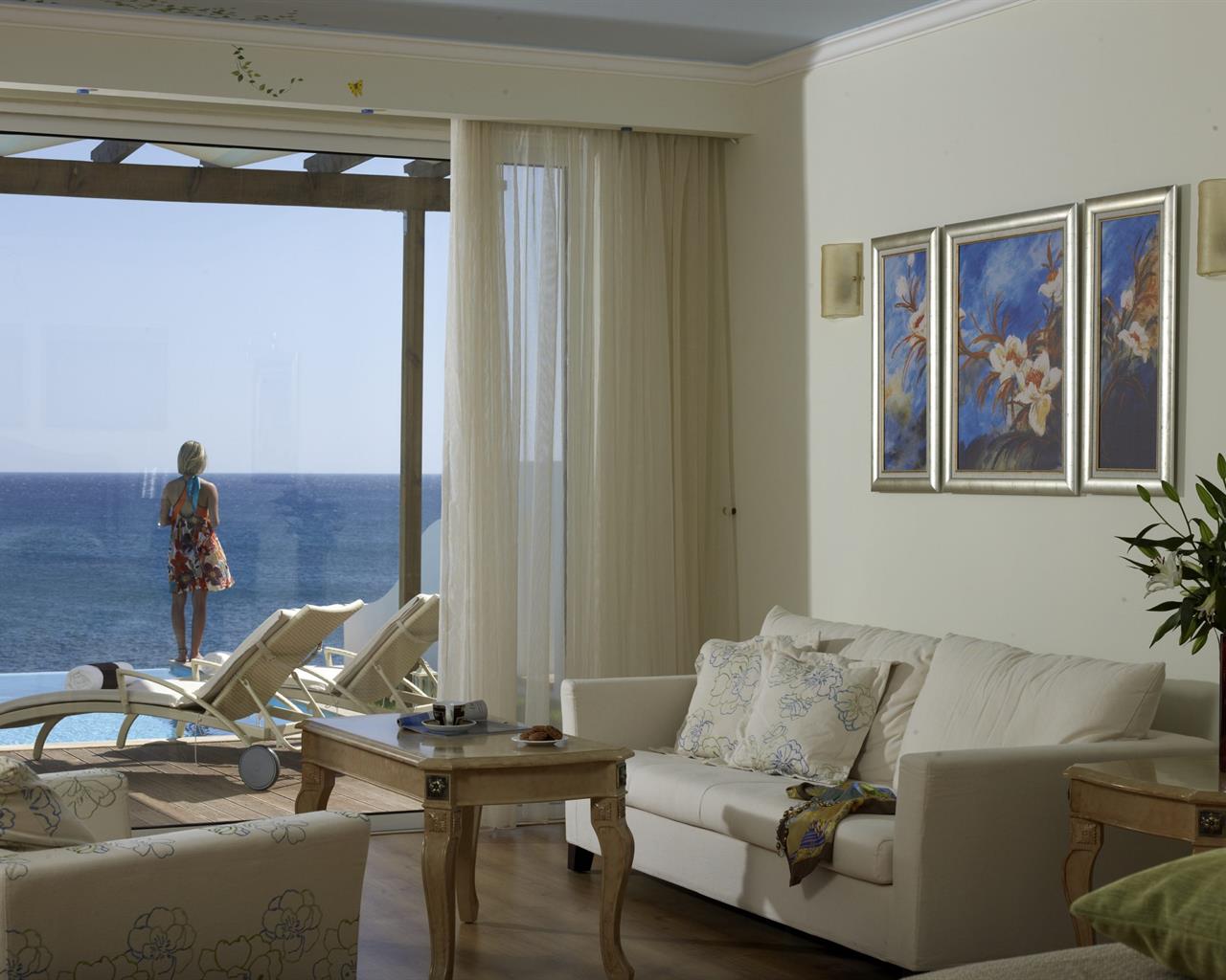 Atrium Prestige Thalasso Spa Resort & Villas, Rodos, Grčka — Room For Single Use Platinum Beach Front with Private Pool Sea View