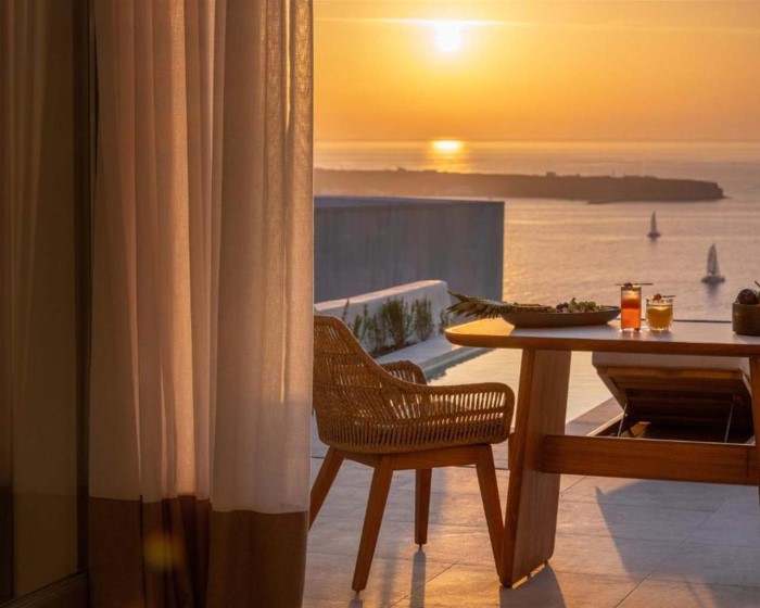 Santo Mine Oia Suites Adults Only, Oia, Grčka — Junior Suite Private Pool Honeymoon Sunset Junior Suite Sea View