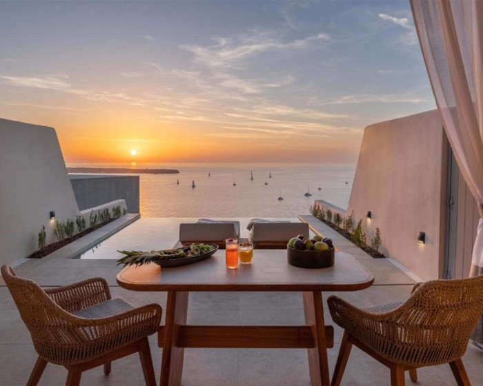 Santo Mine Oia Suites Adults Only, Oia, Grčka — Junior Suite Private Pool Unwind Sunset Junior Suite Sea View