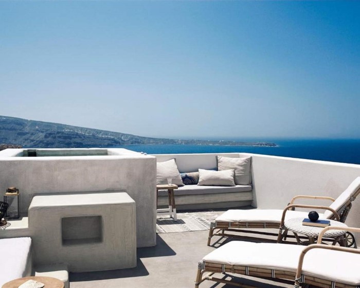 Santo Pure Oia Suites & Villas Adults Only, Oia, Grčka — Junior Suite With Jacuzzi Sunset Junior Suite Sea View