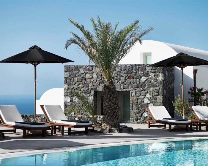 Santo Pure Oia Suites & Villas Adults Only, Oia, Grčka — Suite For Single Use With Jacuzzi Suite Pool Front