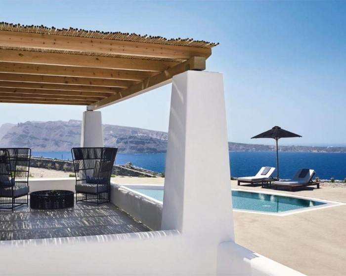 Santo Pure Oia Suites & Villas Adults Only, Oia, Grčka — Villa Pool Ilios Sunset/with Jacuzzi Sea View