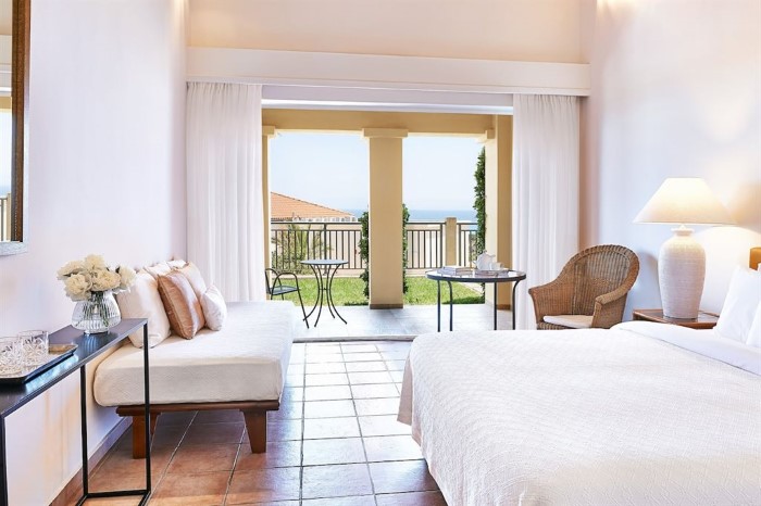 Grecotel Luxme Oasis at Riviera Olympia Aqua Park, Lutra Kilinis, Grčka — Bungalow For Single Use Side Sea View