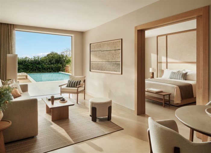 Ikos Olivia, Gerakini, Grčka — Bungalow Suite 1 BedRoom Deluxe Private Pool Garden View