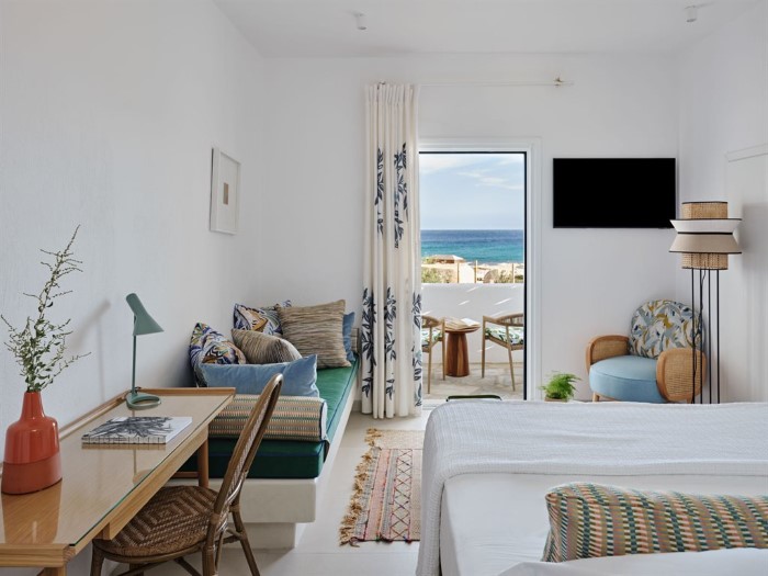 Myconian Sunrise Relais & Chateaux, Elia, Grčka — Double Room Superior Sea View