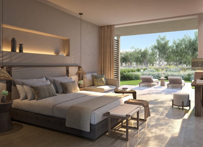 Ikos Kissamos, Kisamos, Grčka — Family Room Private Garden Interconnecting Garden View