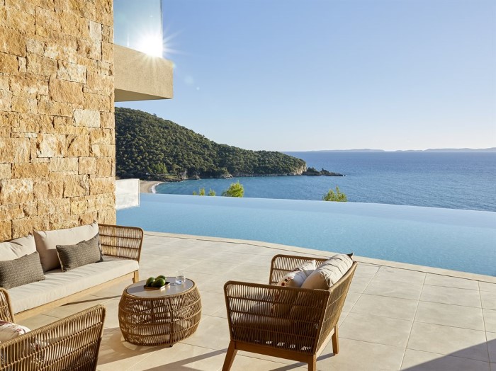 Elix, Karavostasi – Perdika, Grčka — Family Suite 1 BedRoom Private Pool Old Sea View