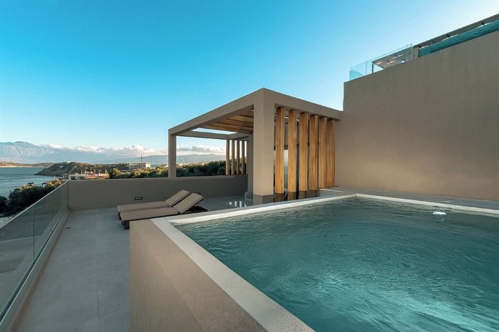 Zeus Eleva Miraya Adults Only, Agios Nikolaos, Grčka — Junior Suite For Single Use Private Pool Big Blue Sea View