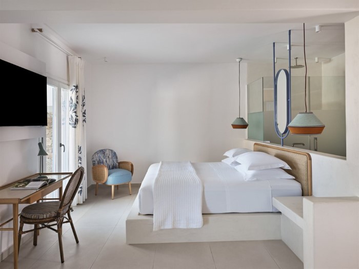 Myconian Sunrise Relais & Chateaux, Elia, Grčka — Suite Executive Private Pool Partial Sea View