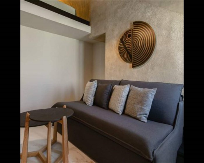 Santo Mangata Boutique Hotel Adults Only, Perisa, Grčka — Suite Deluxe with Outdoor Jetted Tub & Living Area