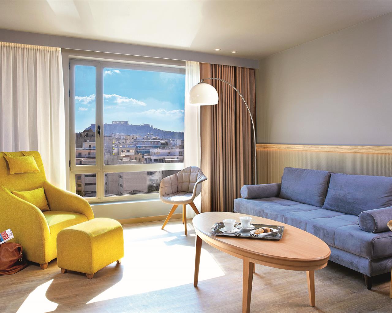 Zeus Wyndham Grand Athens, Monastiraki, Grčka — Junior Suite Acropolis View